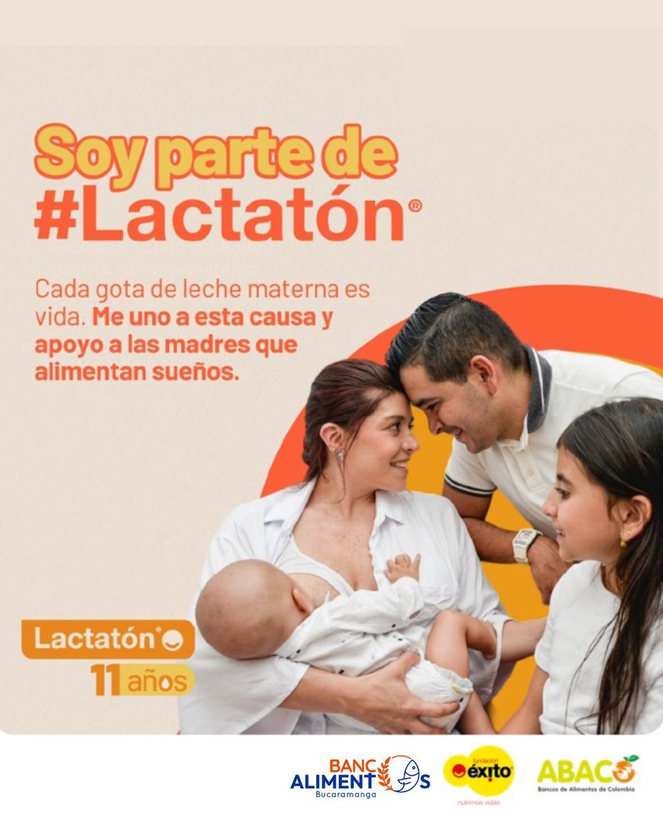 Amamantar también es un acto familiar. Cuando papá y seres queridos acompañan, el amor crece. #Lactatón

<a href="/Fundacion_Exito/">Fundación Éxito</a>