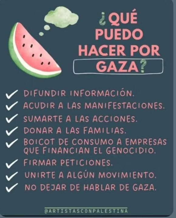 En pleno verano, alzamos la voz para denunciar, una vez más, el genocidio en #Gaza, y responder a la pregunta: qué puedo hacer?
