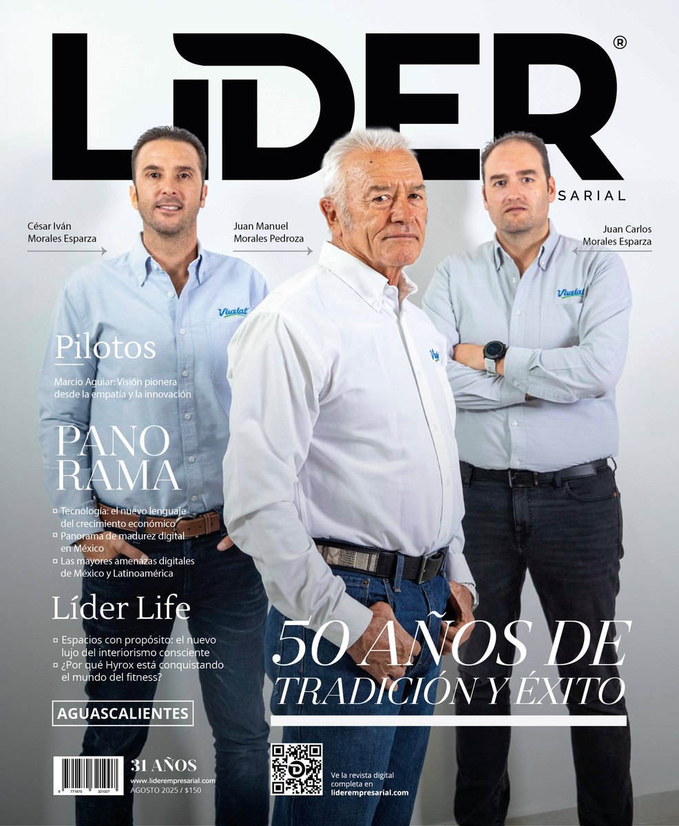 ¡La Edición 367 de Líder Empresarial Aguascalientes ya está aquí!
✨Portada: Lácteos Chacho : 50 años de tradición y éxito
👤Piloto: Marcio Aguilar
📚 Panorama: Las mayores amenazas digitales de México y LATAM
🎡 LíderLife
📖🔗: insider.liderempresarial.com