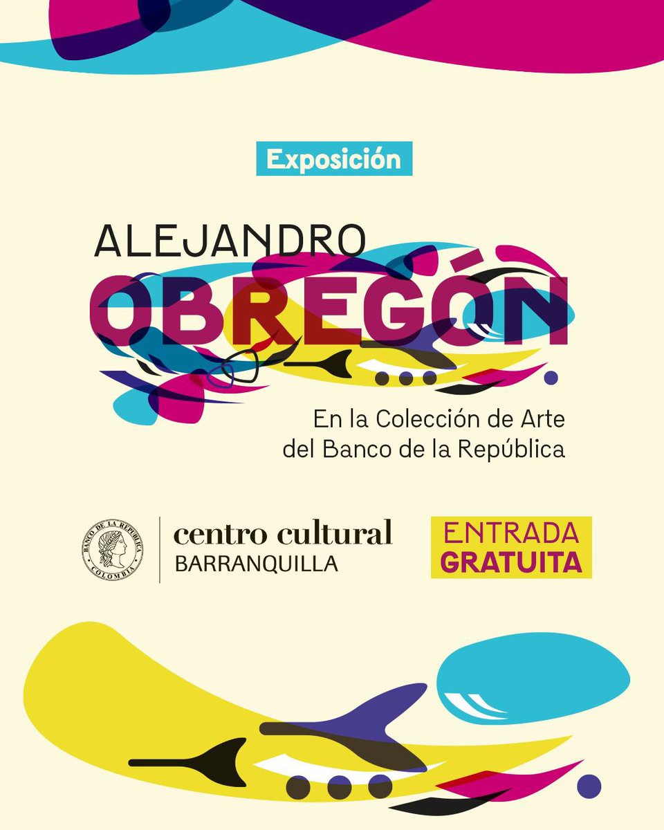 #Barranquilla. Nos encontramos en los últimos días para visitar las obras de Alejandro Obregón de <a href="/Banrepcultural/">Banrepcultural</a>. Hasta el viernes 8 de agosto podrás sumergirte en la obra del artista que le dio color, fuerza y voz al Caribe colombiano. ¡Quedan pocos días!

¡Te esperamos!