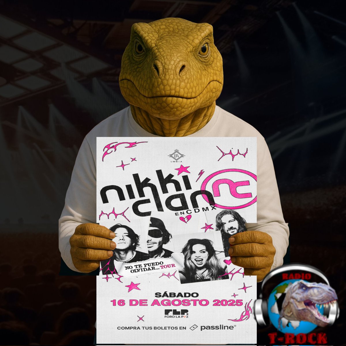Nikki Clan ofrecerá un concierto en el Foro La Paz, en la CDMX, este 16 de agosto, como parte de su gira "No te puedo olvidar... tour", donde, dará a conocer un tema inédito que formará parte del próximo álbum de la banda.

<a href="/PennyMGMT/">Penny MGMT</a>
<a href="/NikkiClanChile/">Grupo Official</a>