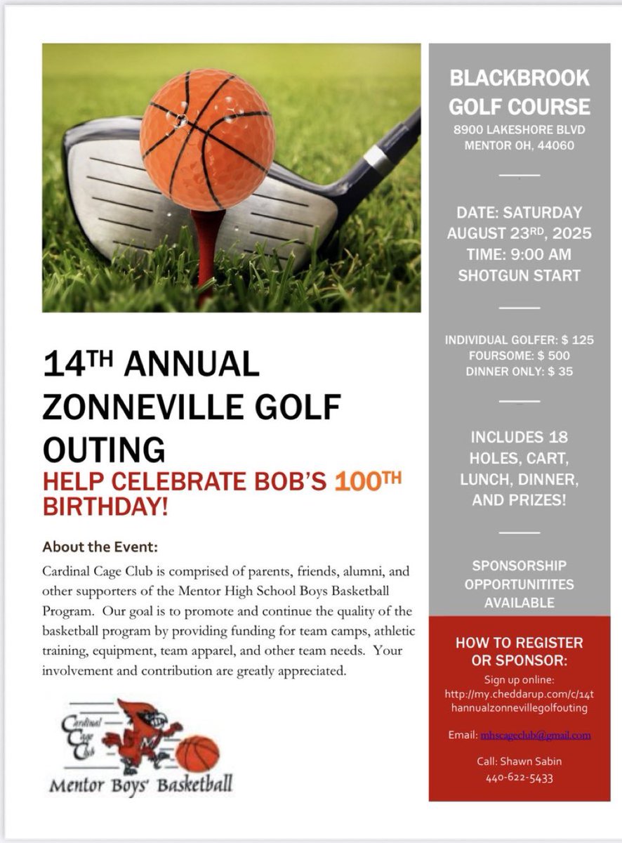 Less than 3 weeks away! Dust off your clubs and help us celebrate!