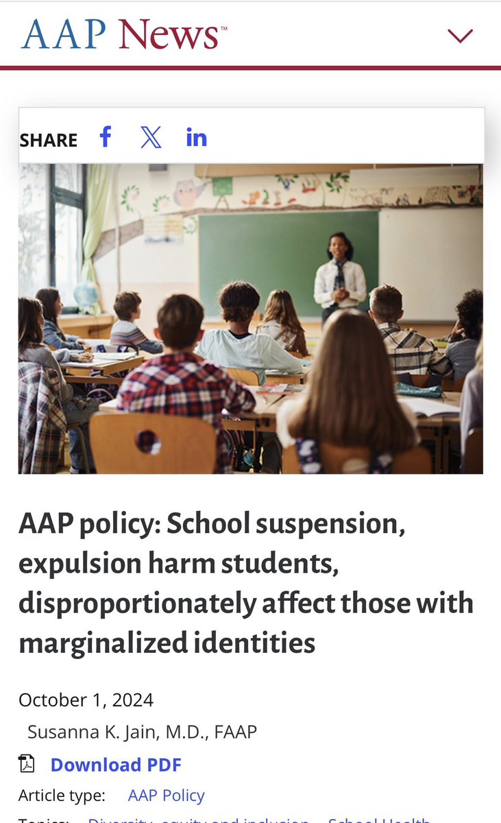 Retsef Levi (@retsefl) on Twitter photo The American Academy of Pediatrics (AAP) (<a href="/AmerAcadPeds/">American Academy of Pediatrics</a>) advocates for getting unvaccinated children out of school!
They are so vaccine-fanatics, or perhaps financially conflicted, they ignore their own research on the devastating harm of expelling children from school! The American Academy of Pediatrics (AAP) (<a href="/AmerAcadPeds/">American Academy of Pediatrics</a>) advocates for getting unvaccinated children out of school!
They are so vaccine-fanatics, or perhaps financially conflicted, they ignore their own research on the devastating harm of expelling children from school!