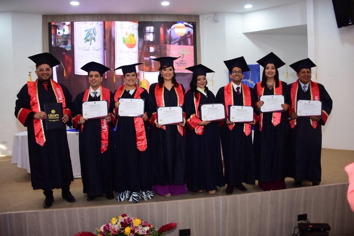 La #Uleam graduó primera cohorte en Medicina del Trabajo. Así continúa el proceso de fortalecimiento del talento humano altamente especializado en el país, a través de la oferta académica de cuarto nivel.