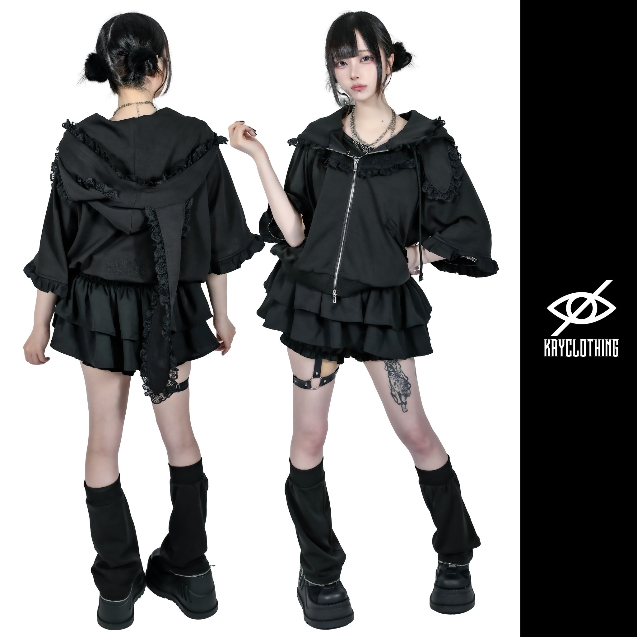 KRYclothing 裏起毛ボリュームネックTOPS Oリング 地雷 e943e03109715868bb43328645fe89