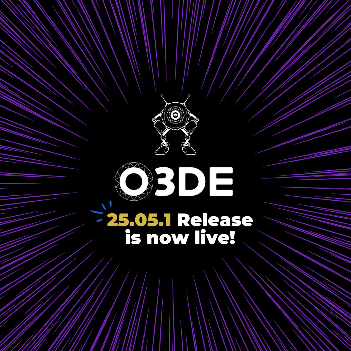 o3dengine's tweet image. Did you miss it? O3DE 25.05.1 is now available!

This maintenance release focuses on important bug and crash fixes to improve your experience. 🔩

Check out the release here 👉 hubs.la/Q03B80x60

#Open3DFoundation #OpenSource #gamedev #O3DE #robotics