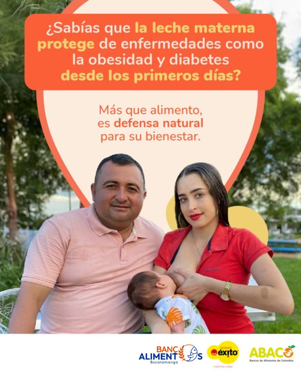 La leche materna exclusiva por 6 meses asegura el mejor inicio. Luego, con alimentación complementaria, sigue protegiendo. #Lactatón
<a href="/Fundacion_Exito/">Fundación Éxito</a>