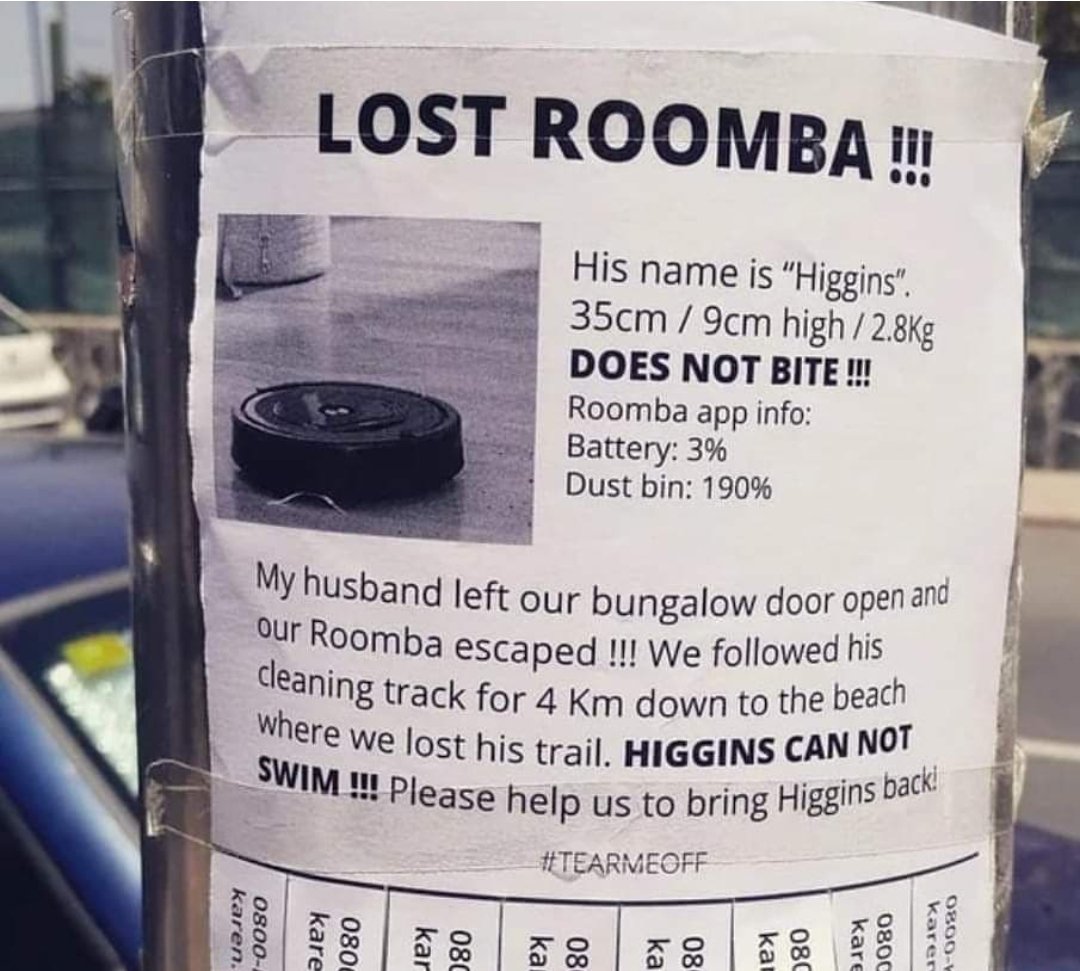 Have you seen Higgins? He can't swim.