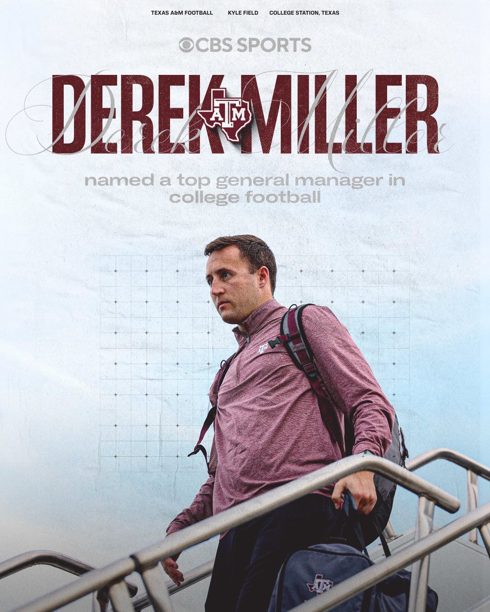Best of the best. 🫡

<a href="/DerekMillerTAMU/">Derek Miller</a> earns top GM honors from <a href="/CBSSports/">CBS Sports</a>!

#GigEm
