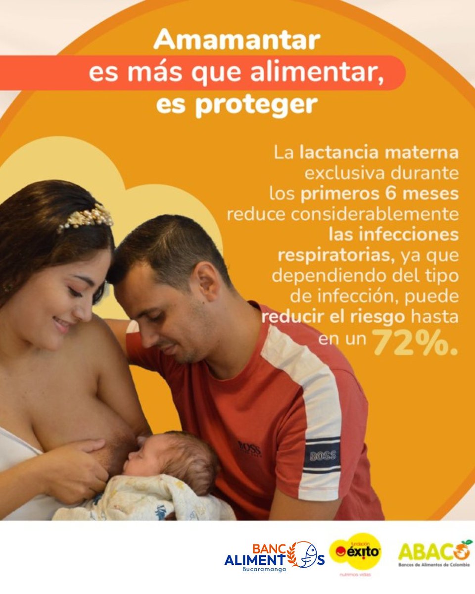 Según la OMS, la lactancia materna exclusiva hasta los 6 meses es clave para un desarrollo saludable. #Lactatón
<a href="/Fundacion_Exito/">Fundación Éxito</a>