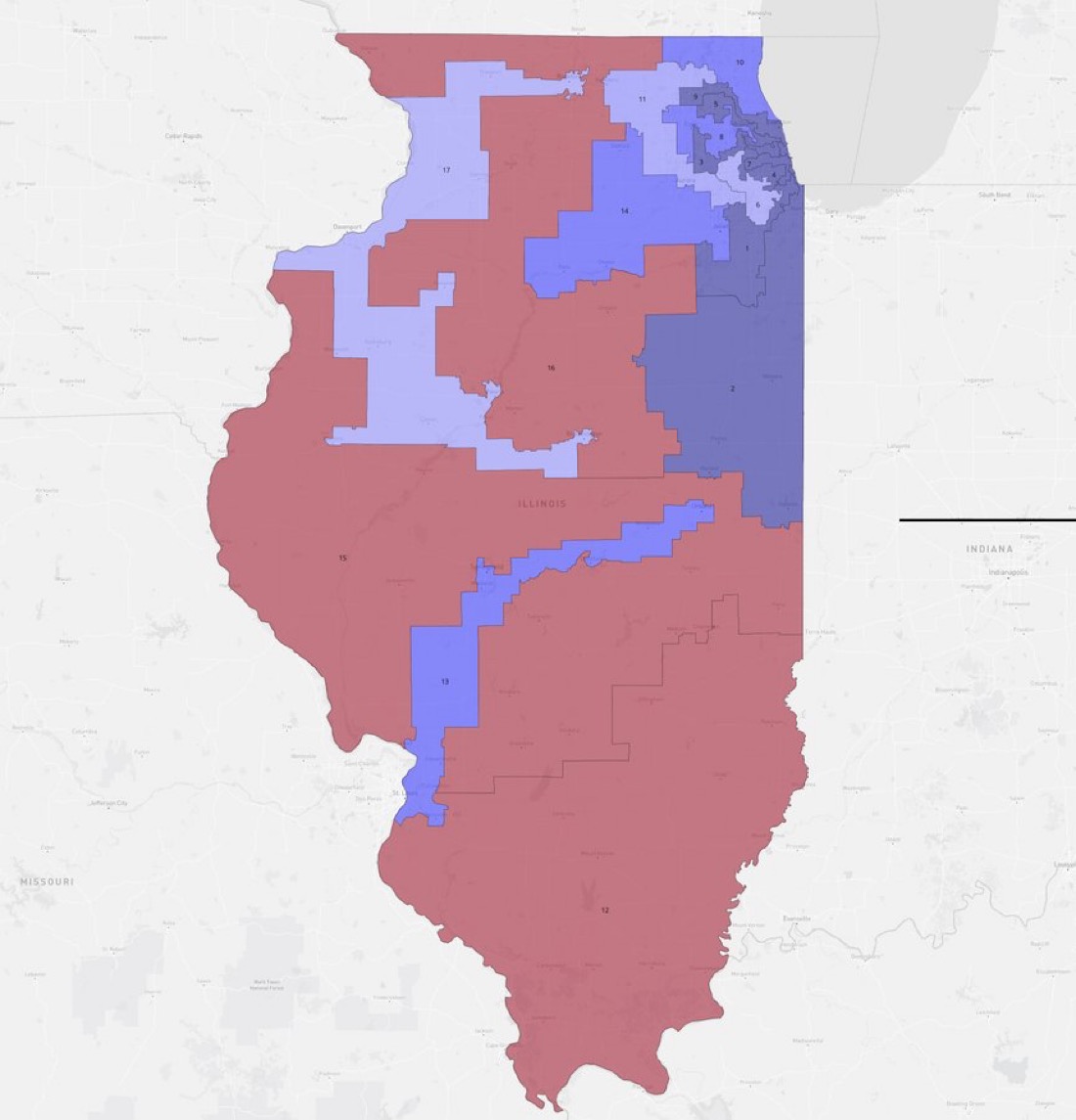 greg_price11's tweet image. So Texas Democrats have decided to flee their state to protest "partisan gerrymandering."

Half of them are currently in Illinois, the most gerrymandered state in the country.

The other half are in New York, where Democrats redrew the congressional maps in their favor after…