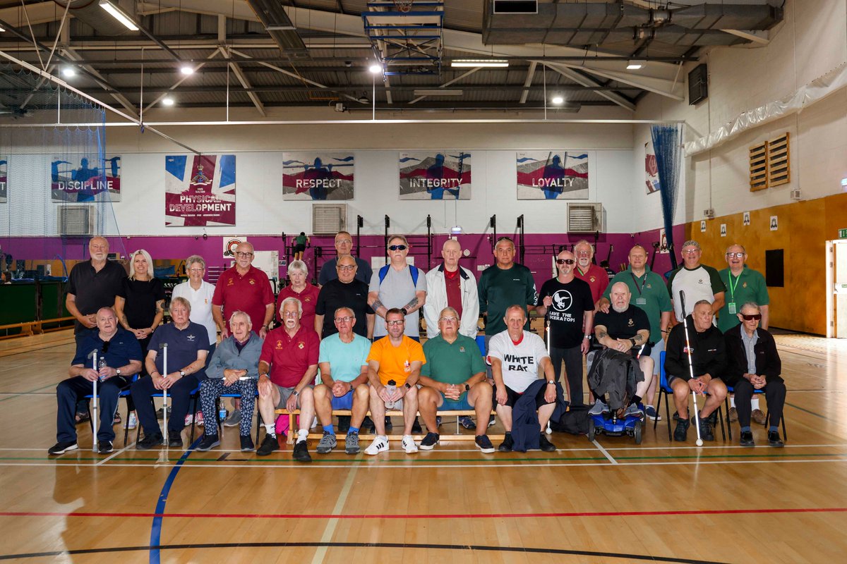 HMS Sultan (@hmssultan) on Twitter photo Inspiring scenes at HMS Sultan as blind veterans from across the UK tackled hoopla, basketball, deck hockey & skittles at their annual Summer Camp! From archery to sailing, these incredible veterans show what can be achieved with determination. <a href="/BlindVeterans/">Blind Veterans UK</a> #AwEsoME <a href="/RoyalNavy/">Royal Navy</a> Inspiring scenes at HMS Sultan as blind veterans from across the UK tackled hoopla, basketball, deck hockey & skittles at their annual Summer Camp! From archery to sailing, these incredible veterans show what can be achieved with determination. <a href="/BlindVeterans/">Blind Veterans UK</a> #AwEsoME <a href="/RoyalNavy/">Royal Navy</a>