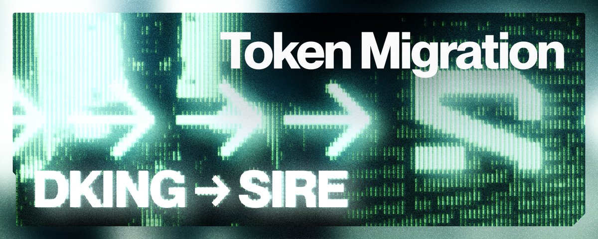 Token Migration from DKING to SIRE graphic