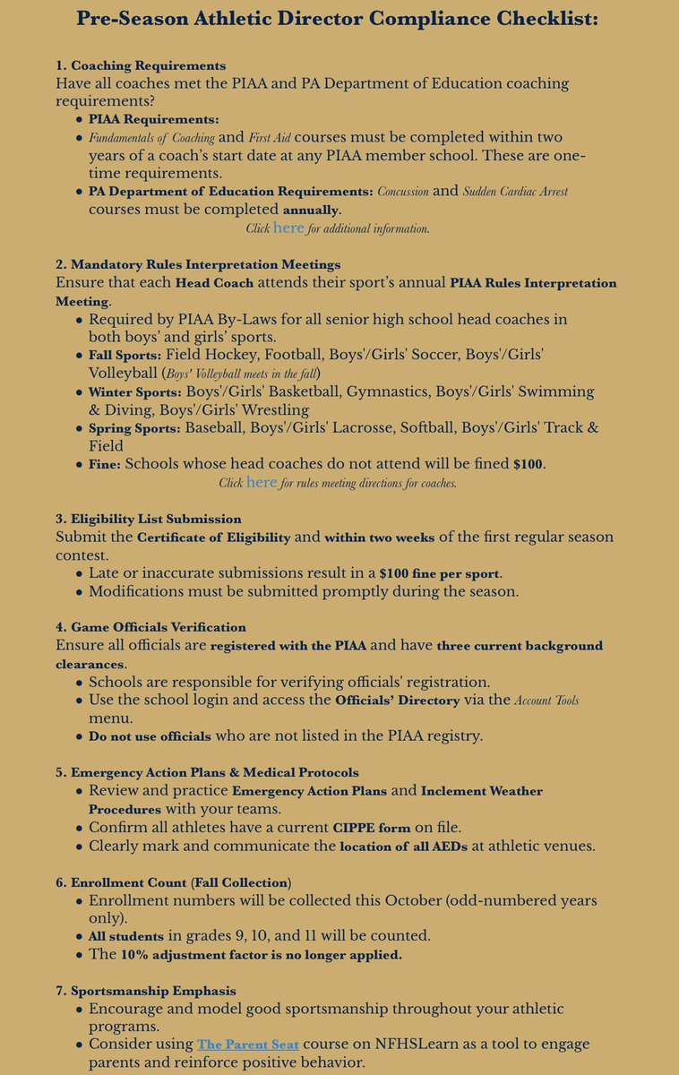 BobGreenburg's tweet image. So you want to be a High School Athletic Director?
Here is just a small sample of what they have to do…