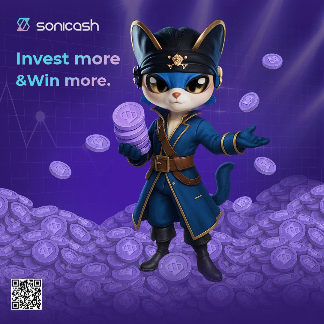 🔹Sonicash’s smart investments lead to amplified returns. 💰 
Expand your possibilities with Sonicash’s multiple investment strategies.
Unlock more investments possibilities with Sonicash and start playing now👇:
🔗 t.me/sonicashgame_b…

#SoniCash #InvestmentsPlans #Blockchain