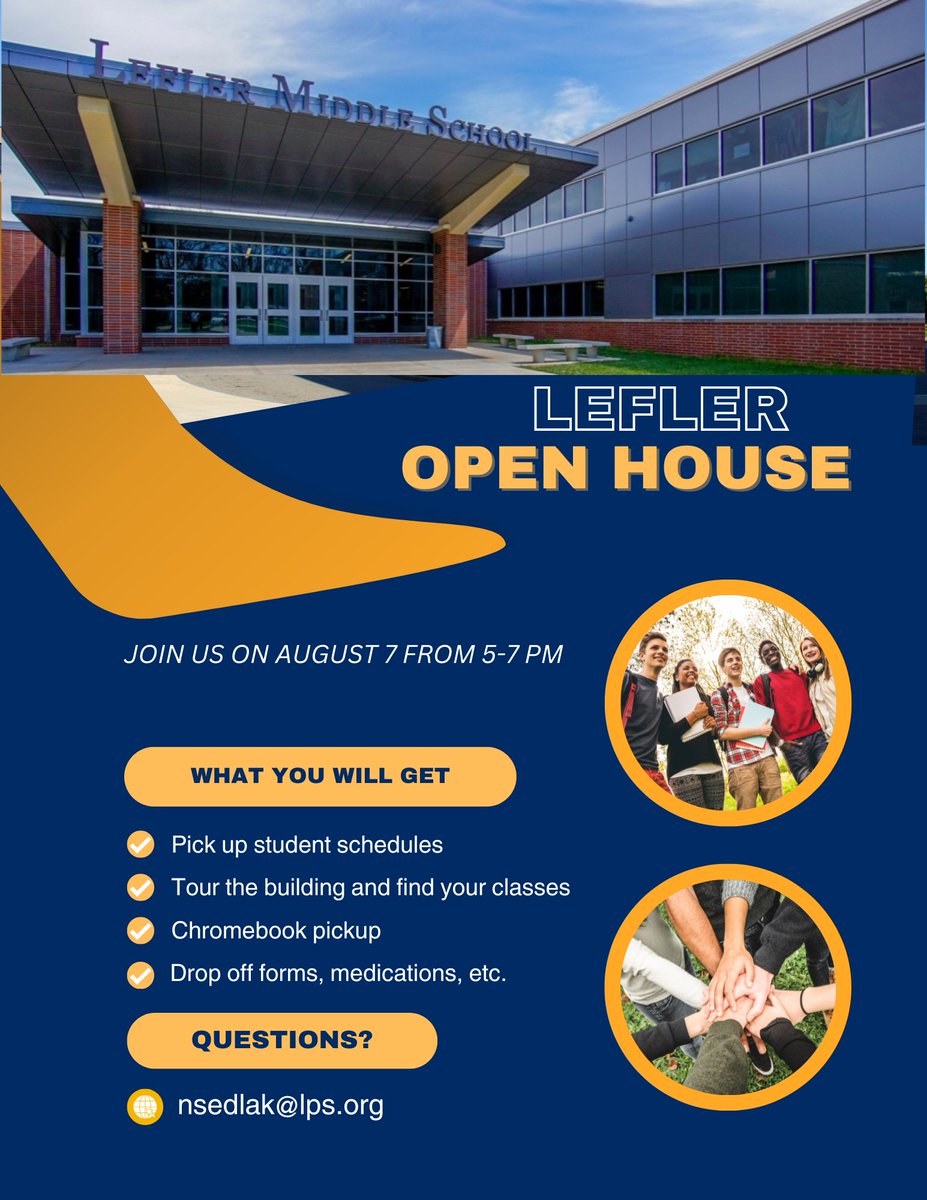 Come and Join us for Open House at Lefler!