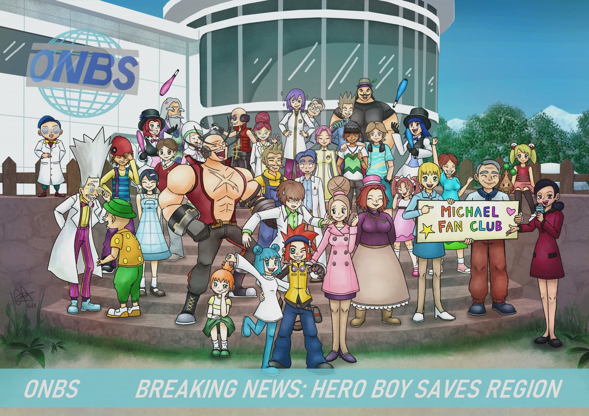 Breaking News: Hero Boy Saves Region! 🎆🎉
See this beautiful art by RavinofOrre!
Shared here with permission, made with love for Orre, Michael, and the friends he made a long the way on his journey towards saving the world!
#ポケモンXD記念 #PokemonXD20th