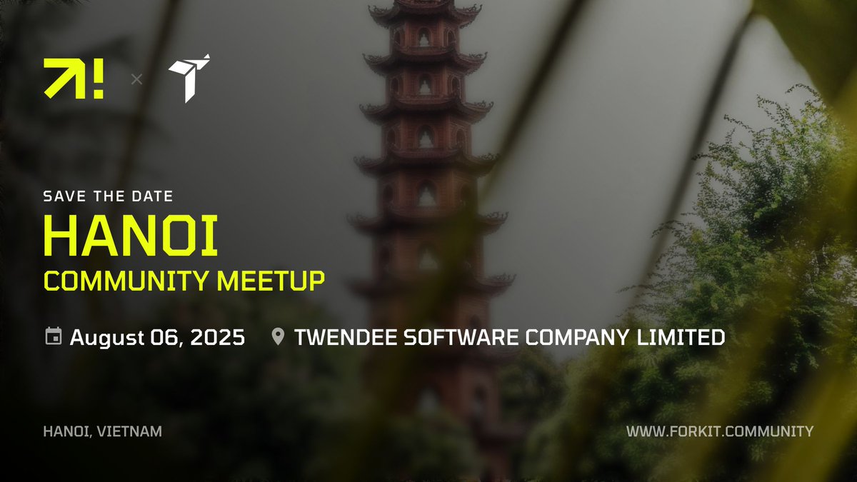 Fork it! Community | Tech Conferences and more (@forkitcommunity) on Twitter photo Tomorrow, Fork It! is back in Hanoi!
A huge shoutout to our partner <a href="/Twendee_/">Twendee Labs</a> for their support! 🙌
🔗 Register now & get all the details: forkit.community/events/2025-vi…
Don’t miss out, see you tomorrow! 👀
#Agility #InvisibleWork #TechTalk Tomorrow, Fork It! is back in Hanoi!
A huge shoutout to our partner <a href="/Twendee_/">Twendee Labs</a> for their support! 🙌
🔗 Register now & get all the details: forkit.community/events/2025-vi…
Don’t miss out, see you tomorrow! 👀
#Agility #InvisibleWork #TechTalk