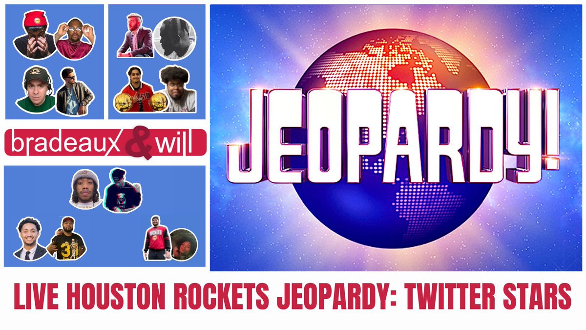 Bradeaux (@bradeauxnba) on Twitter photo Full episode of the Rockets Twitter Jeopardy is out now on the <a href="/BradeauxAndWill/">The Bradeaux & Will Show</a> YT channel!
Huge thanks for everyone that joined us, really fun episode.
youtu.be/45m5xWvozbI Full episode of the Rockets Twitter Jeopardy is out now on the <a href="/BradeauxAndWill/">The Bradeaux & Will Show</a> YT channel!
Huge thanks for everyone that joined us, really fun episode.
youtu.be/45m5xWvozbI