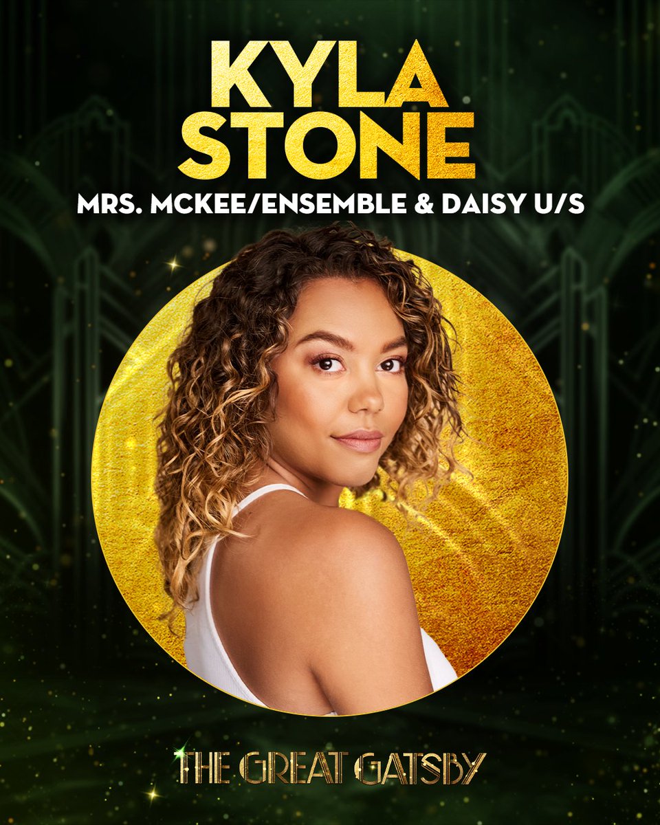 A new Old Sport just RSVP'd to the hottest ticket in town! Kyla Stone joins the party as Mrs. McKee/Ensemble and Daisy understudy 💚 

Comment 🥂 to give Kyla a big welcome below! ⬇️

#bwaygatsby #thegreatgatsby #broadway