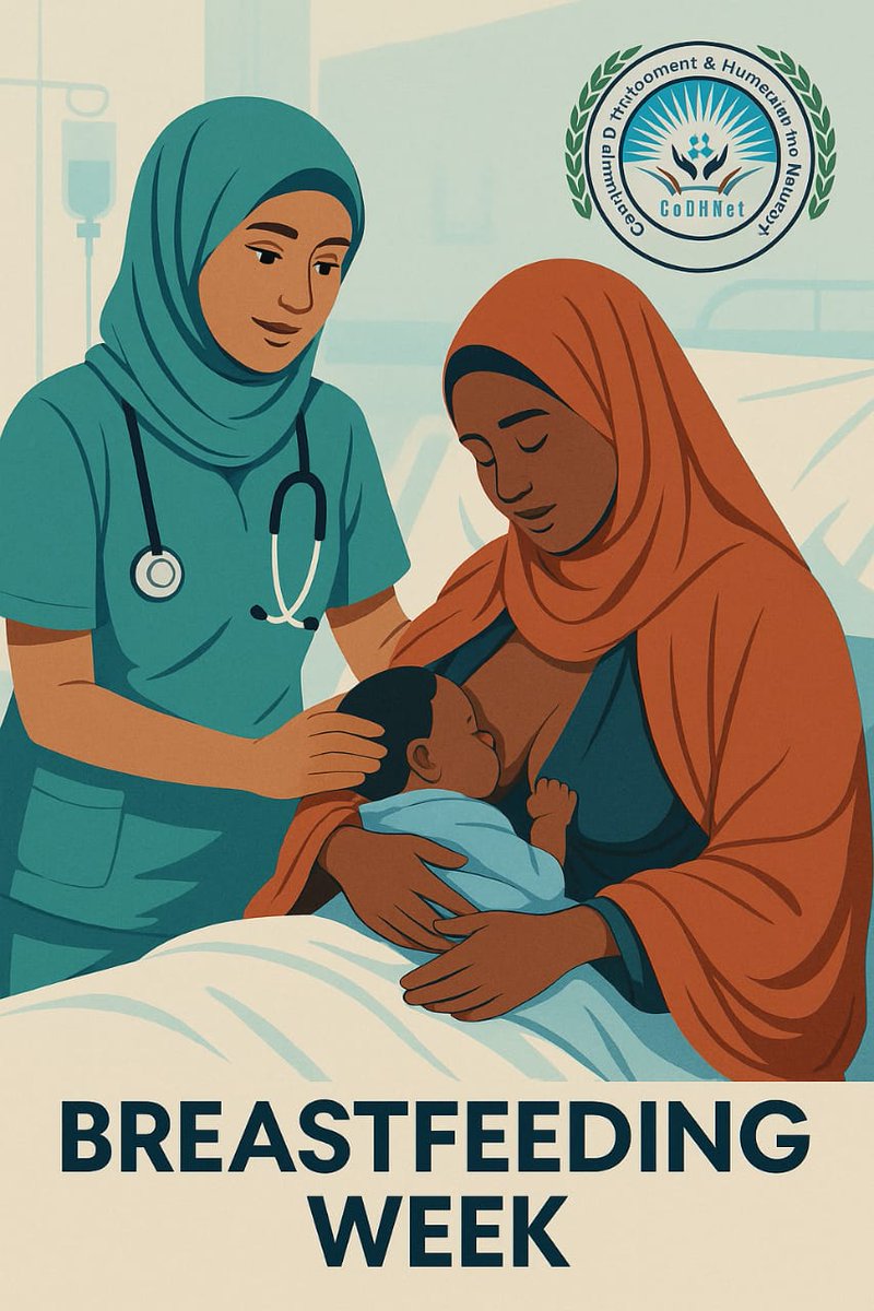 CODHNET's tweet image. 🤱🏽 It&apos;s #WorldBreastfeedingWeek!

Breastfeeding = the healthiest start for babies, but every mother deserves support—no matter her choice.

At #CoDHNet, we promote care, compassion &amp;amp; informed decisions across the region.

🔗 codhnet.org/campaign/breas…
#HopefulFutures #MaternalHealth