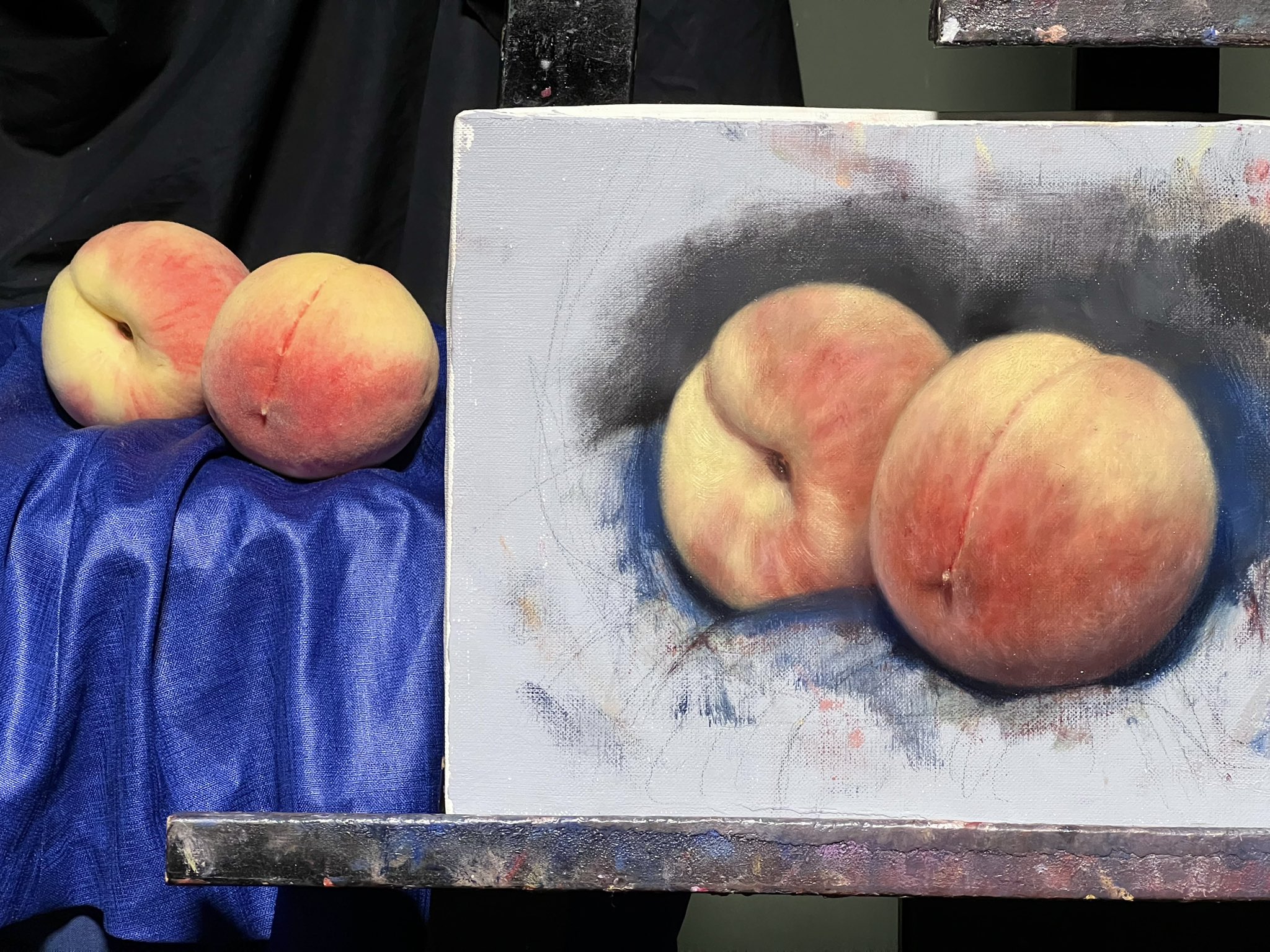 三嶋哲也、「カトレアと苺」、希少画集の額装画、人気作品 三嶋哲也、「カトレアと苺」、希少画集の額装画、人気作品 三嶋