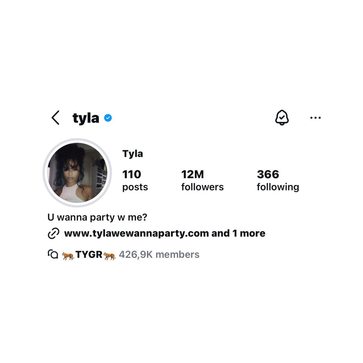 Tyla has now reached 12 Million followers on Instagram.
