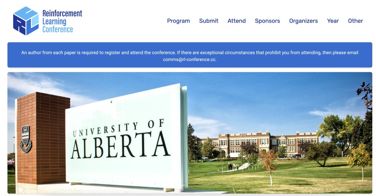 Marlos C. Machado (@marloscmachado) on Twitter photo RLC starts tomorrow here in Edmonton. I couldn't be more excited! It has a fantastic roll of speakers, great papers, and workshops. And this time, it is in Edmonton š
<a href="/RL_Conference/">RL_Conference</a> is my favourite conference, and no, it is not because I am one of its organizers this year. RLC starts tomorrow here in Edmonton. I couldn't be more excited! It has a fantastic roll of speakers, great papers, and workshops. And this time, it is in Edmonton š
<a href="/RL_Conference/">RL_Conference</a> is my favourite conference, and no, it is not because I am one of its organizers this year.