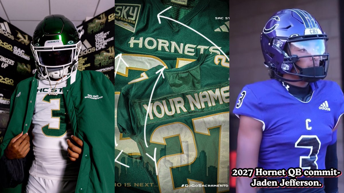 2027 rising 3⭐️ QB Jaden Jefferson out of Cathedral High is READY to turn heads this season 👀🔥

The Sacramento State commit is a true dual-threat — elusive on the move, laser-accurate through the air.

The Hornets got a DOG in the 2027 class! 

#StingersUp 🐝 | #GoGoSacramento
