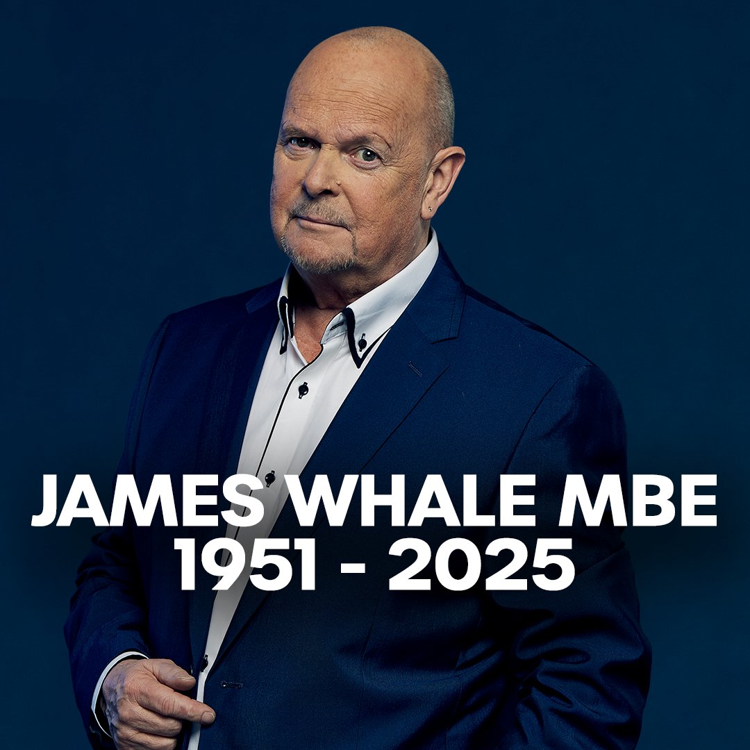 I'm very sorry to hear of the death of my great broadcasting colleague James Whale .. Only this morning I was reading his column in The D Express - a brave and formidable communicator right to the very end RIP 👍🎤 <a href="/THEJamesWhale/">James Whale MBE.</a>