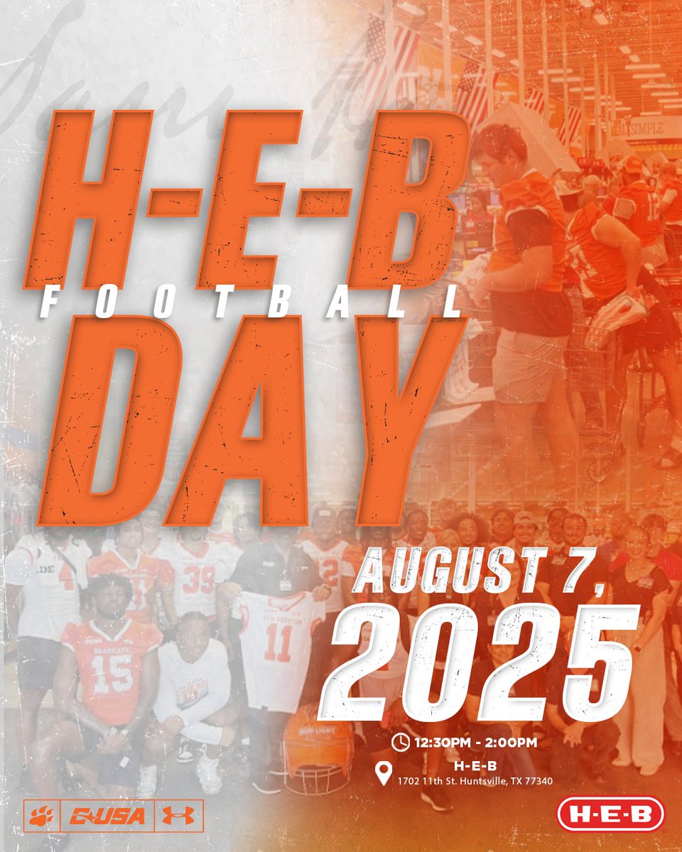 Your Bearkats Football Team is stepping off the field and into the checkout line!

Let's fill your bags - and the stands - this season!

#EatEmUpKats