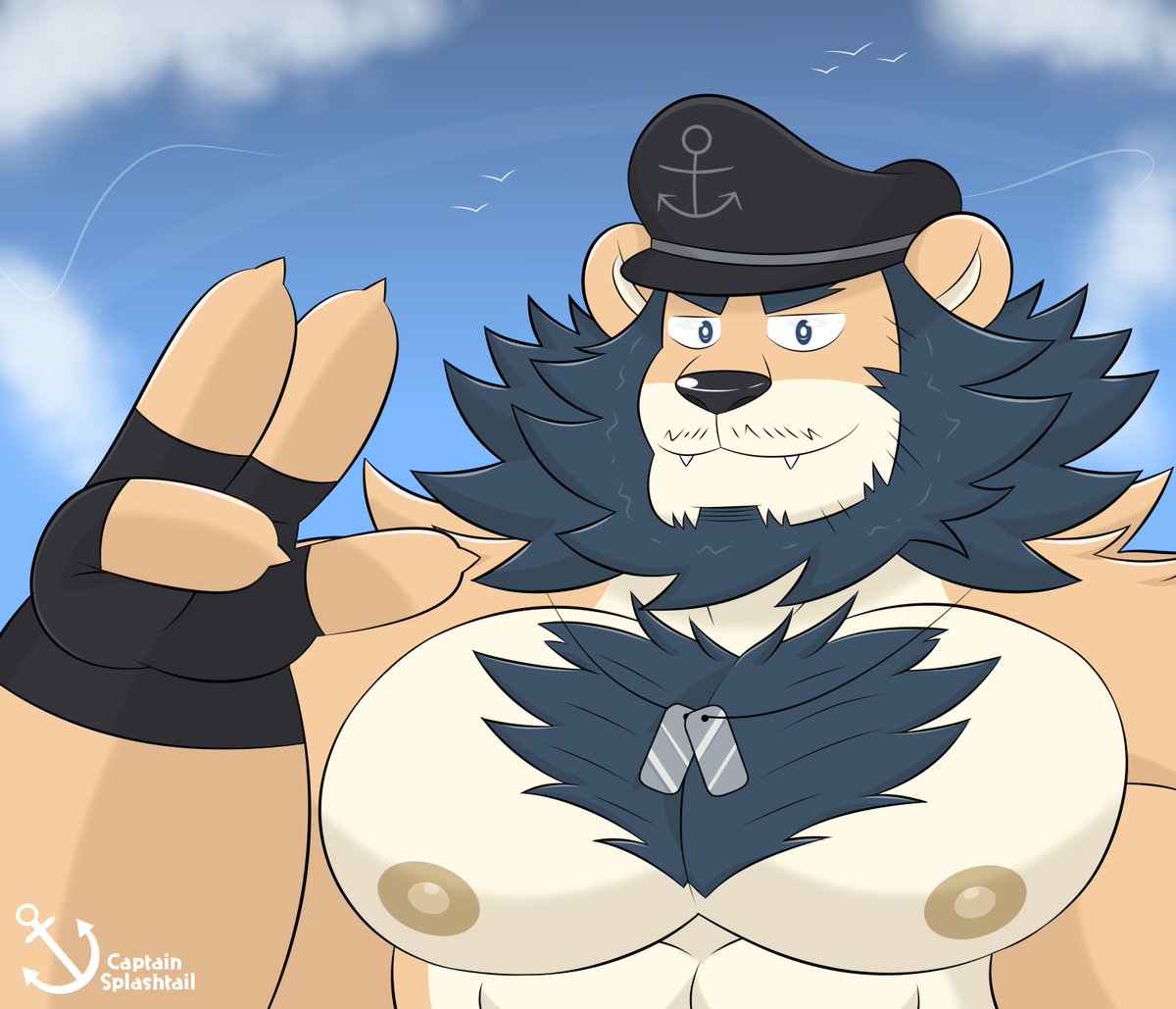 Sea Captain Lion ⚓️🌊 ~