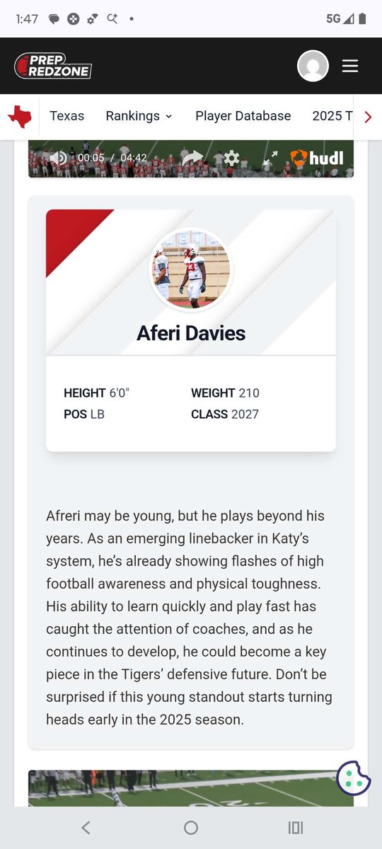 Thank you <a href="/PrepRedzoneTX/">Prep Redzone Texas</a> and <a href="/iam_alinedouard/">Coach Alin Edouard</a> for the write up 
<a href="/RecruitKatyFB/">RecruitKatyFB</a>