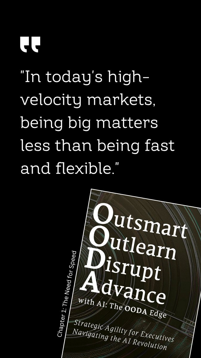 fpripas's tweet image. In a world of AI and chaos, strategy can't wait.
📘 Outsmart, Outlearn, Disrupt, and Advance with AI – The OODA Edge shows how to build fast, adaptive, learning organizations.

Stay agile. Decide fast. Win big.

🔗 a.co/d/6Rb74fT

#OODA #AILeadership #AgileStrategy