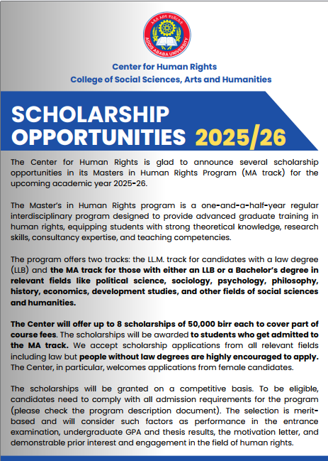 kasishmar's tweet photo. I am pleased to announce that my center (AAU) is offering 8 scholarships for a Master’s program in Human Rights. We warmly invite qualified and passionate individuals to apply for this opportunity to advance their knowledge and contribute to the field. https://t.co/b8Ekxgw4Wf