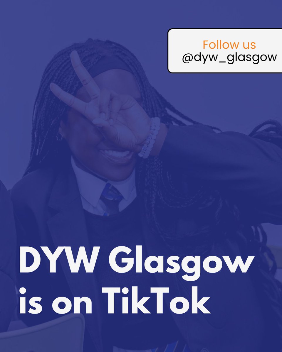 DYW Glasgow is now on TikTok! Follow us over there for #NoWrongPath content and more! 🔗 tiktok.com/@dyw_glasgow