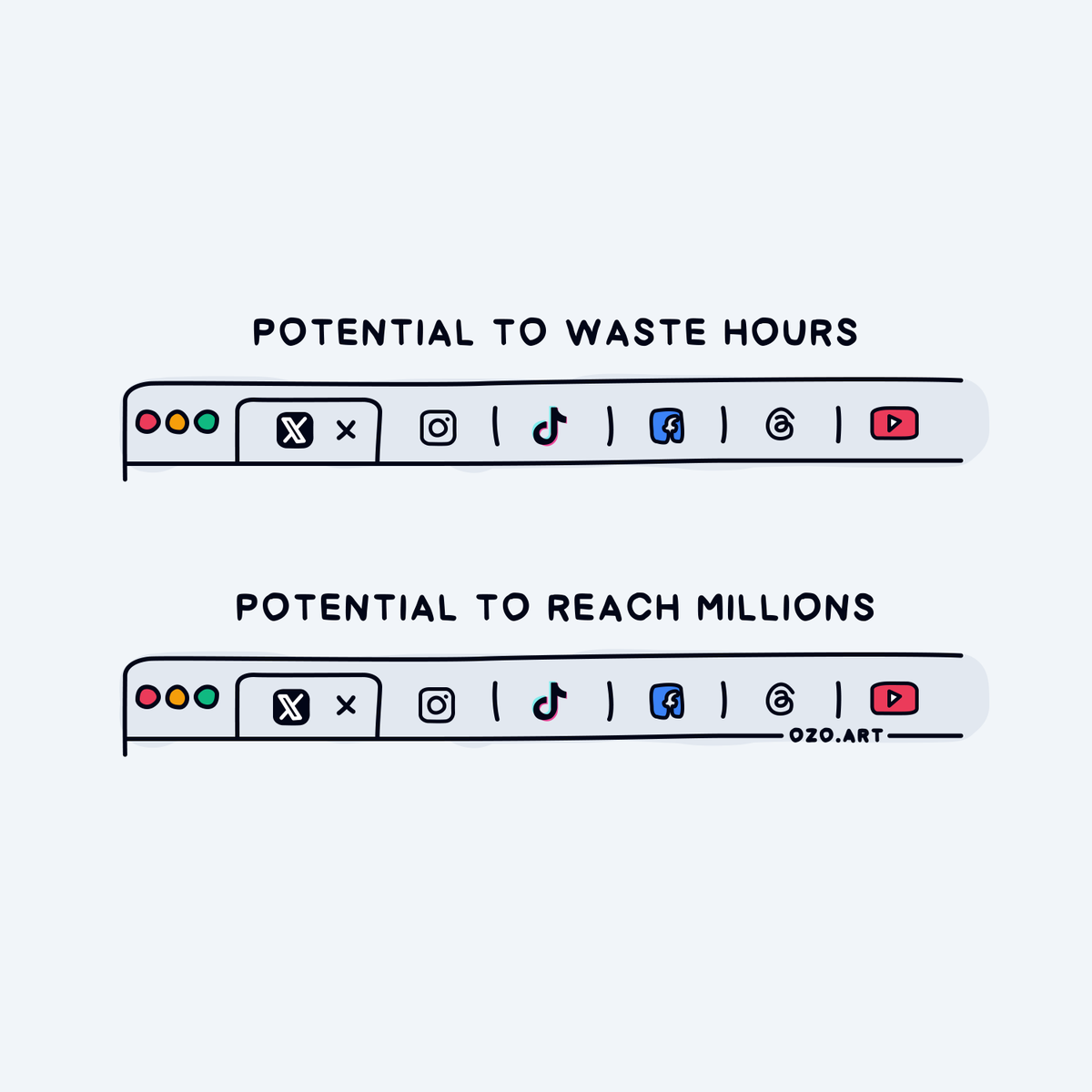 Drown in distraction or build leverage.