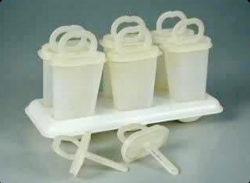 Ok Gen-Xers…how many of y’all remember mom breaking out these Tupperware popsicle molds? #GenX