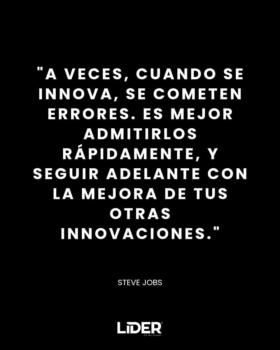 ¡Feliz lunes! Esta semana, recuerda: la innovación va de la mano de la prueba y error. 💪