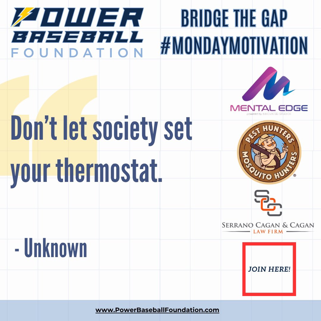 #MondayMotivation 🔥

Stop adjusting your effort to match what others expect.

Set your own standards. Raise your own energy. Let your mindset, not the crowd, decide your temperature.

Are you leading your life—or just reacting to it?

 #RaiseYourStandards #ThermostatMindset