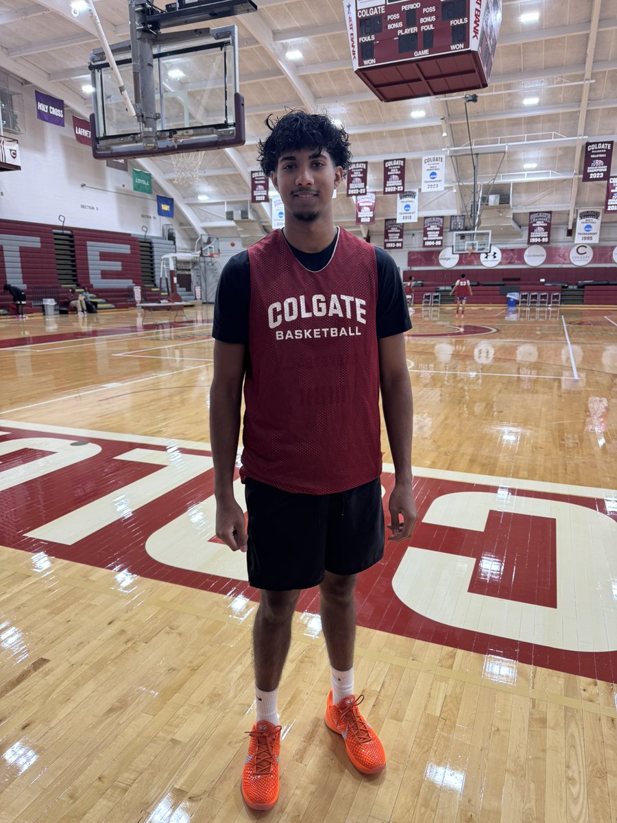 I truly had an amazing time at <a href="/ColgateMBB/">Colgate Men's Basketball</a> . Colgate is a great school and the camp was the best! The town of Hamilton is so cool. All of the coaches and the entire varsity team participated all day. The players talked to us about their camp and school experiences. Coach Langel