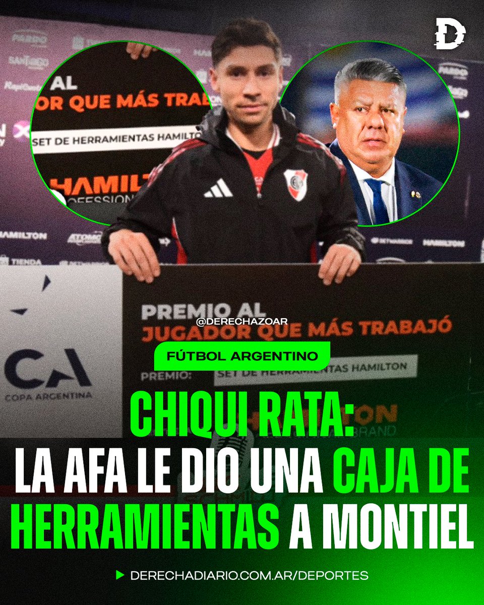 🇦🇷❌️ VERGÜENZA EN LA COPA ARGENTINA: El “mejor jugador del partido” recibió UNA CAJA DE HERRAMIENTAS como premio.

🧰 Los premios del "CHIQUI RATA" son una burla una vez más.
