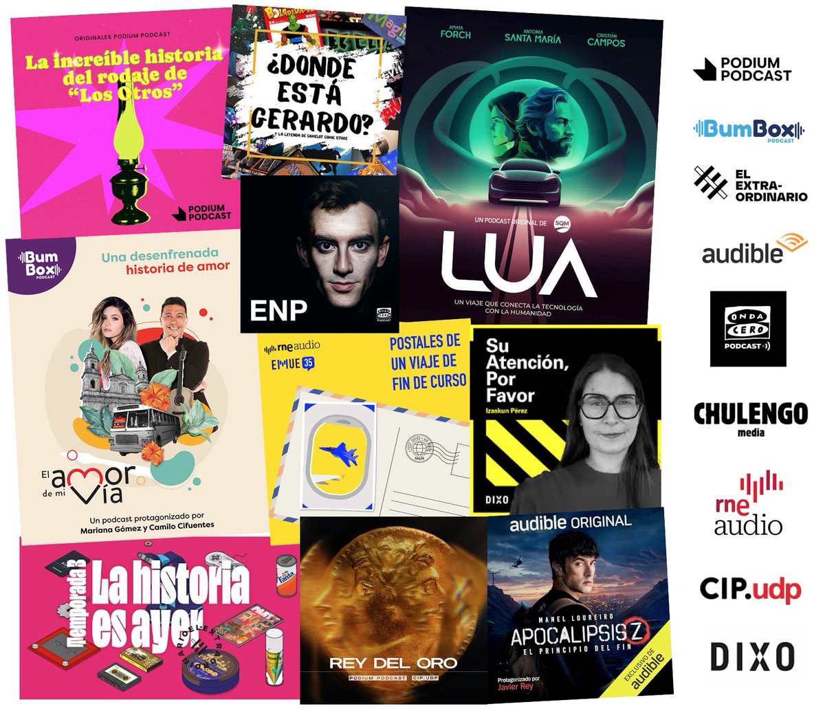 🧵Hilo con 10 sugerencias sonoras para disfrutar, evadirse, aprender y degustar la creatividad y expresividad del #podcast durante el mes de agosto 😎 

🎙️2 documentales
🎙️2 reportajes
🎙️2 investigaciones periodísticas
🎙️3 ficciones
🎙️1 entrevista

🎧 ¿Te animas a escuchar? 👇