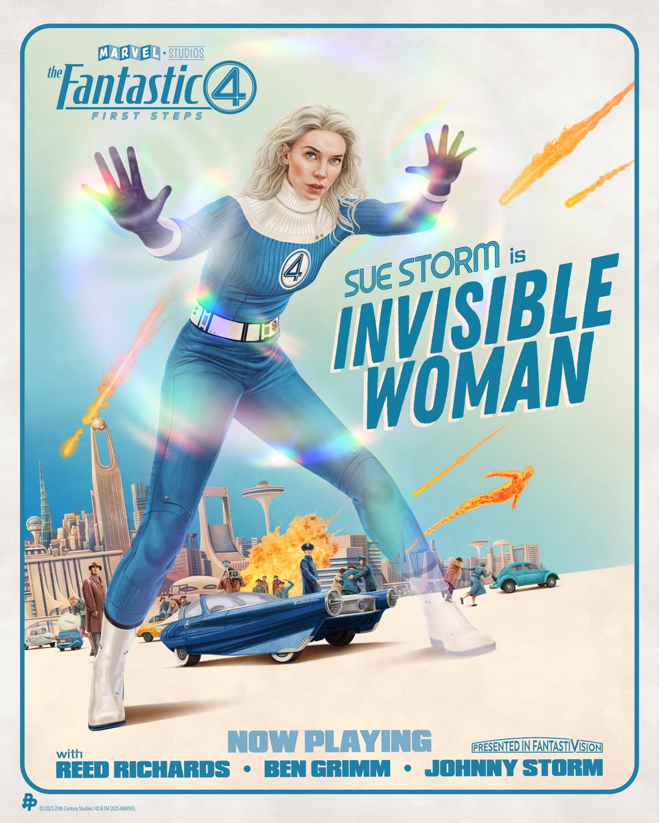 Marvel Studios (@marvelstudios) on Twitter photo Sue Storm is Invisible Woman.
🎨 illustrated by <a href="/AdStothard/">Adam Stothard</a>
The Fantastic Four: First Steps is now playing in theaters! Get tickets now: fandango.com/FantasticFour Sue Storm is Invisible Woman.
🎨 illustrated by <a href="/AdStothard/">Adam Stothard</a>
The Fantastic Four: First Steps is now playing in theaters! Get tickets now: fandango.com/FantasticFour