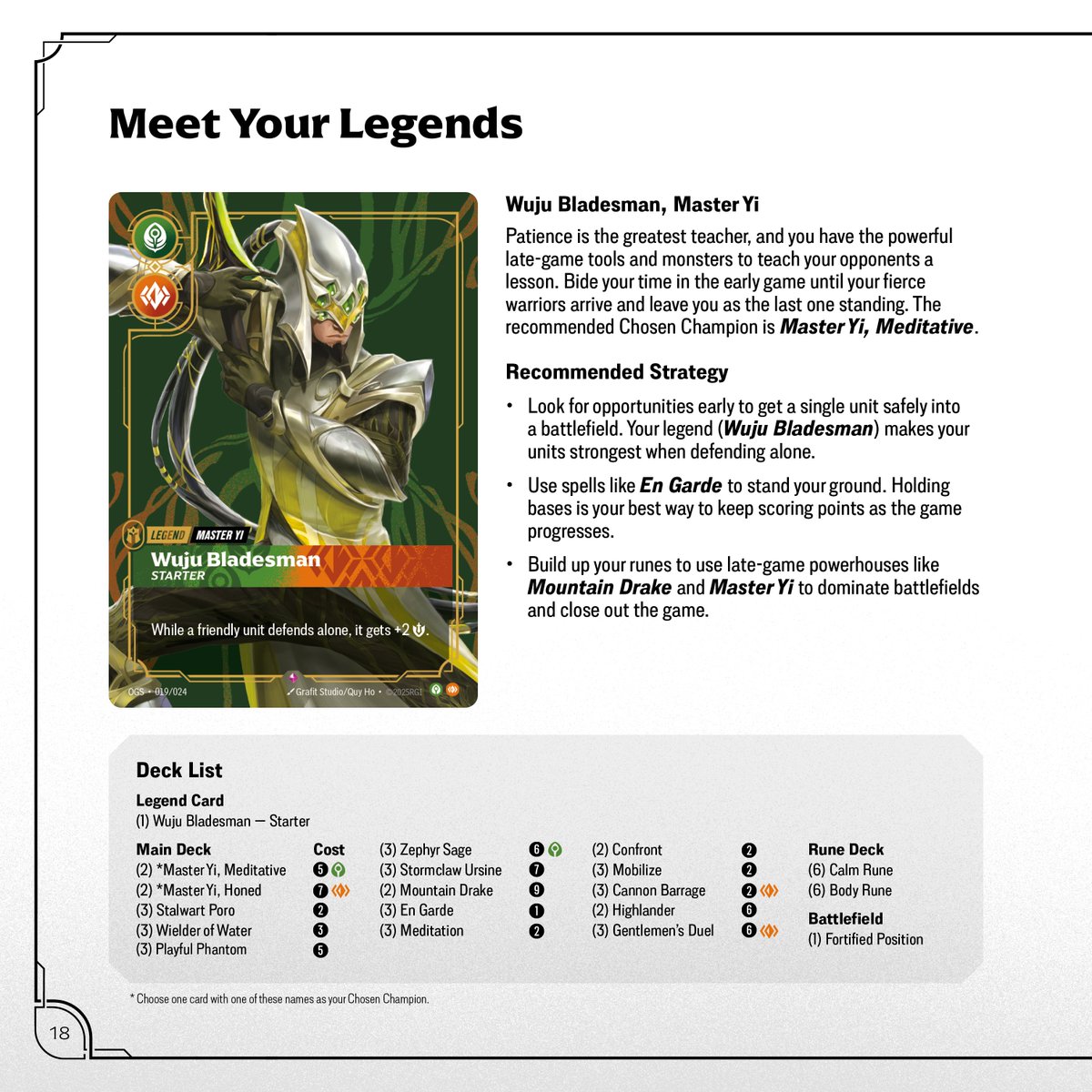 Hey all! Today preorders for Riftbound product go up on our website, and I wanted to make sure folks had the Proving Grounds decklists before you decided to order (if that mattered to you). We'll get these up on our How to Play article soon!