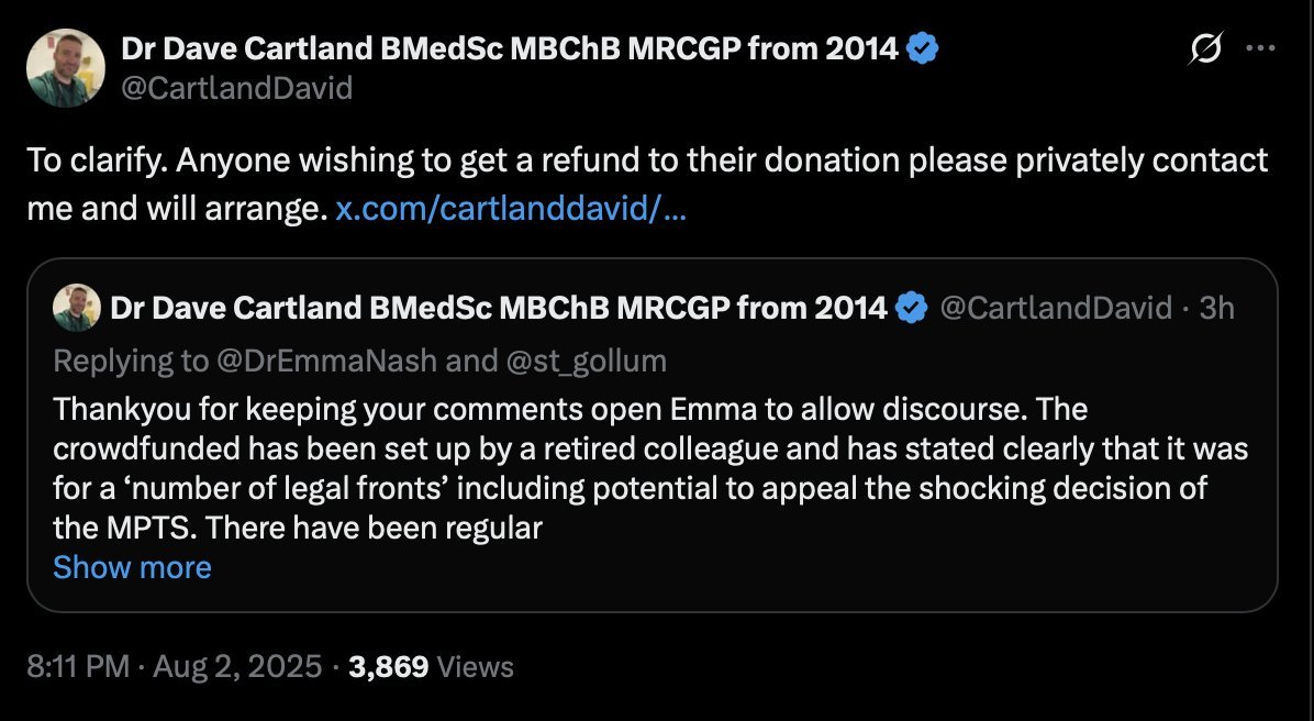 Have to say, I do think it's remarkably honourable of David to promise this from his most recent crowdfunder... 👏👏👏