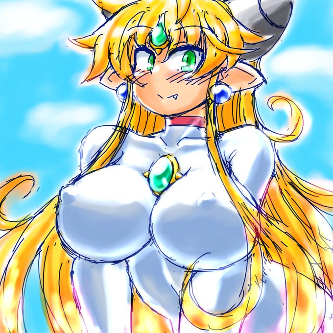 今日の寝る前らくがきトルチェさん@保水インナースーツのすがた 