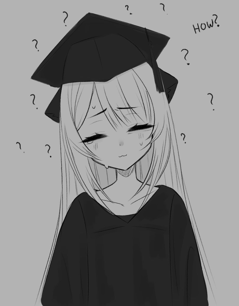 BTW i graduated.. somehow 

no more school yay🎓💐