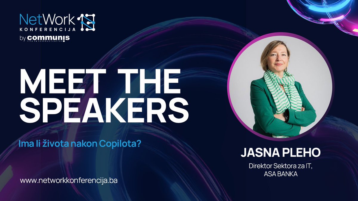 Ima li života nakon Copilota?
Možda je pravo pitanje 👉 znamo li gdje idemo dok klikćemo naprijed?
Na #NetworkBiH vas čeka predavanje koje neće ponuditi gotove odgovore, ali hoće ono važnije-  prostor za razmišljanje.
🎟 networkkonferencija.ba
#network13 #techtonicchanges