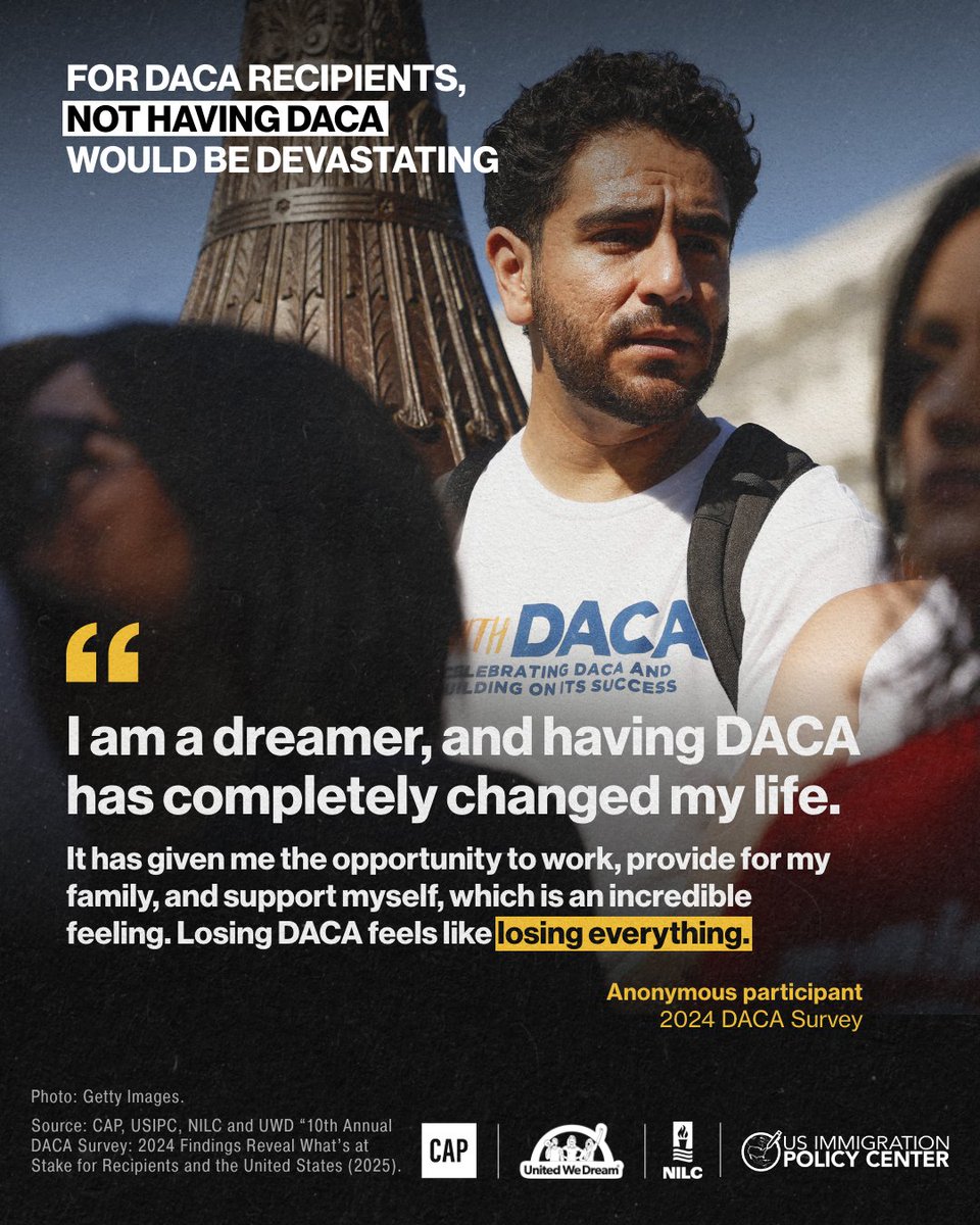 The 10th annual #DACA Survey highlights the contributions of DACA recipients and the critical need for a pathway to citizenship: americanprogress.org/article/10th-a…